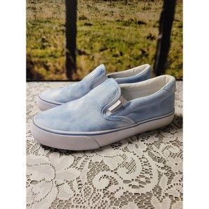 Lutz Canvas Slip On Shoes Womens 6.5 Blue
